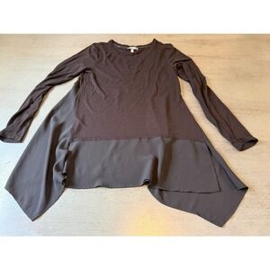 black long sleeve NEIMAN MARCUS shirt blouse size small